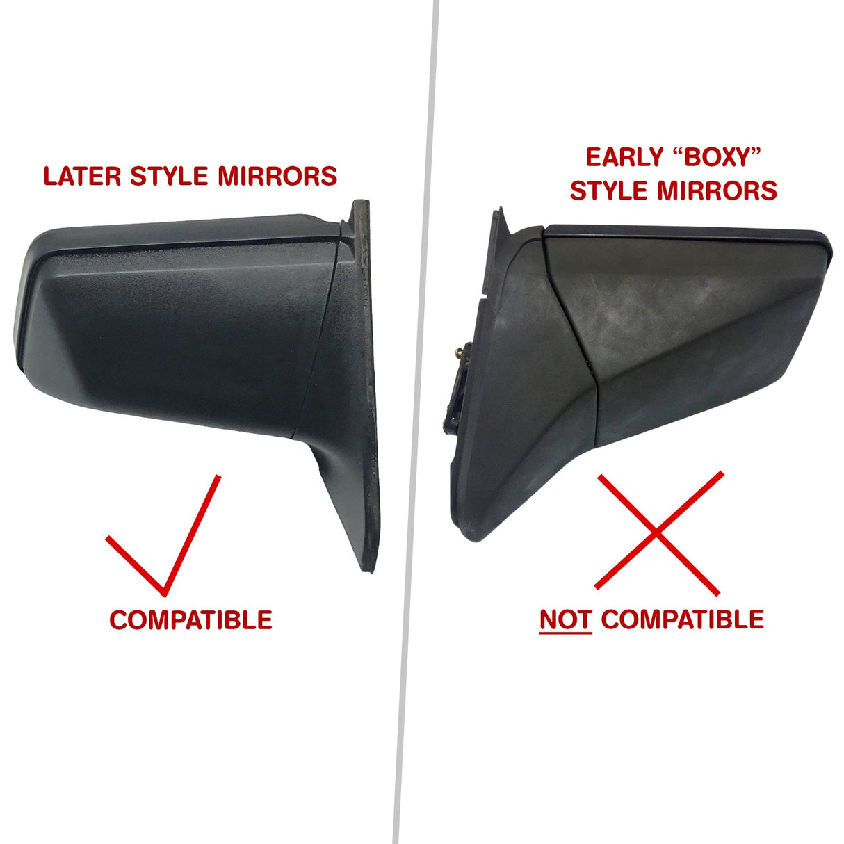 MIRROR GLASS for VK VL (ELECTRIC ONLY) - HOLDCOM AUTO PARTS