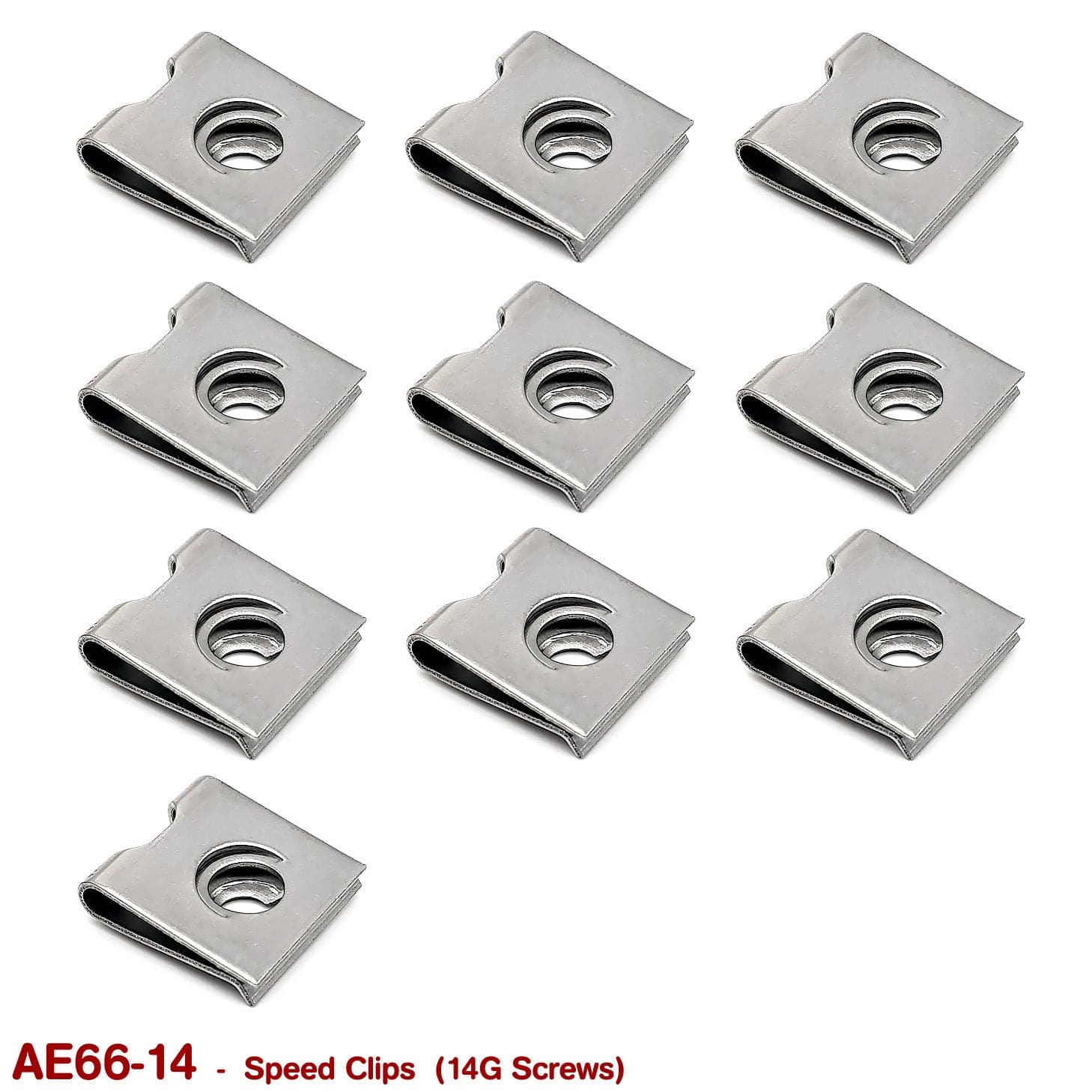 SCREW SPEED CLIPS - 14G (STAINLESS STEEL) - HOLDCOM AUTO PARTS