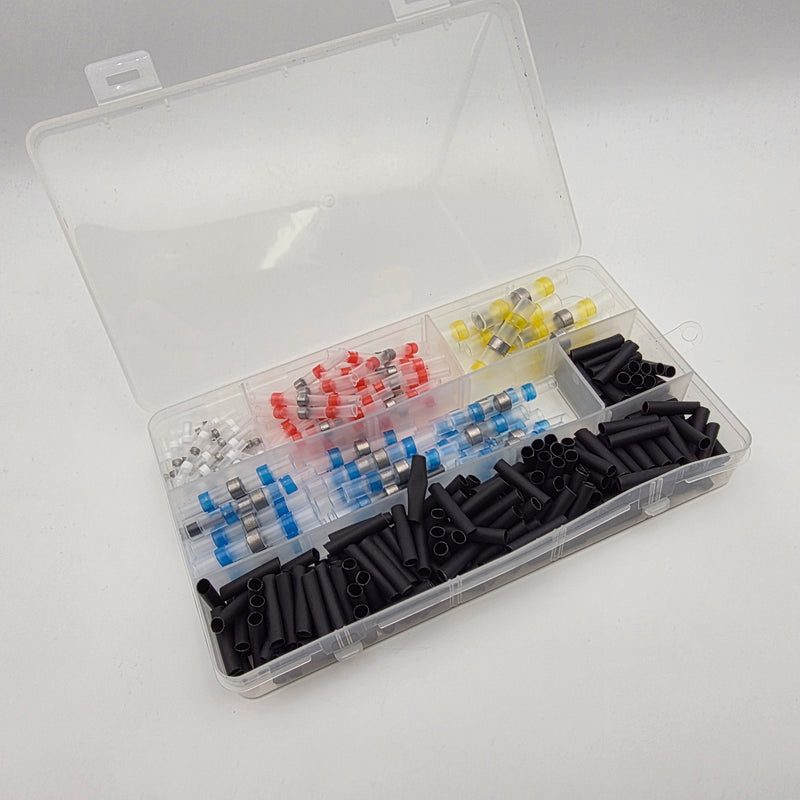SOLDER SEAL JOINER KIT 100PCS + 200PCS HEATSHRINK - HARNESS / WIRE/ LOOM REPAIR