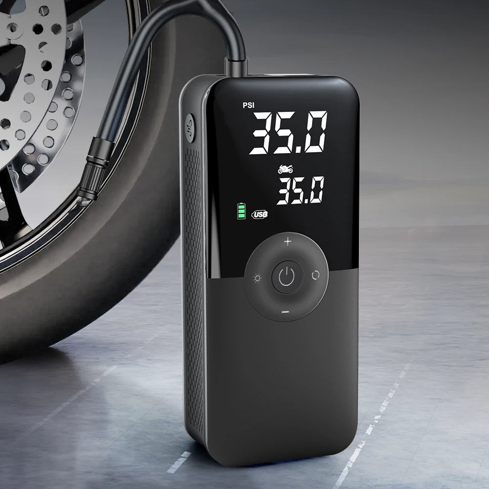 PORTABLE TYRE PUMP and POWER BANK  (UNIVERSAL)