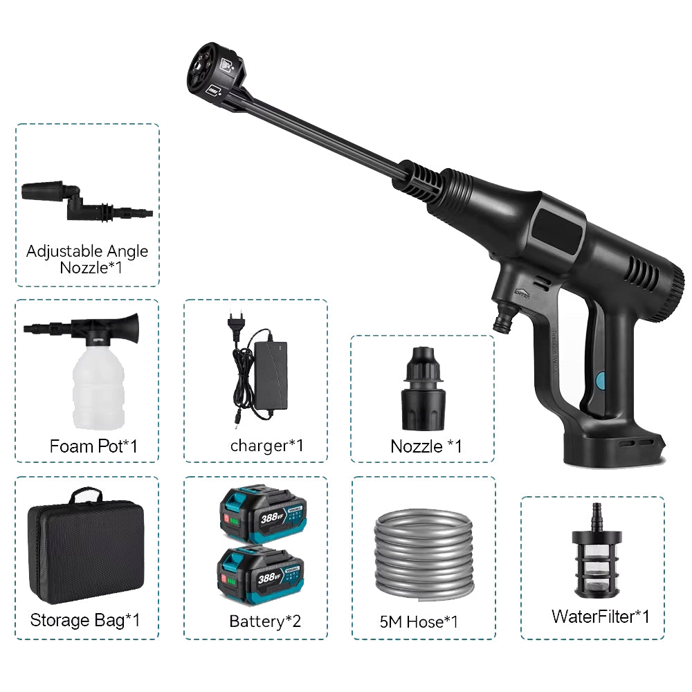 PORTABLE CORDLESS PRESSURE WASHER KIT