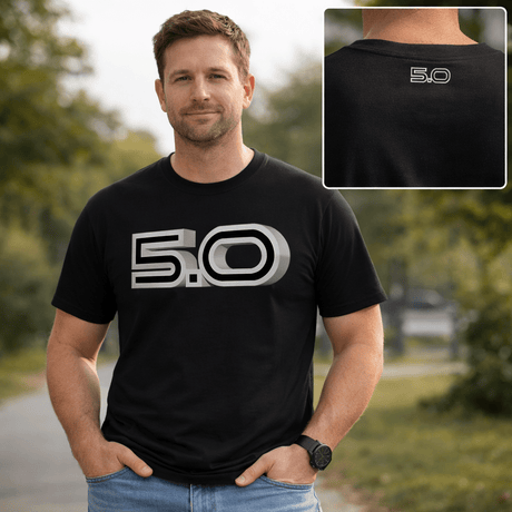 5.0 LITRE T - SHIRT - HOLDCOM AUTO PARTS