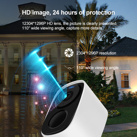 WIRELESS 2K CCTV CAMERA with SOLAR PANEL