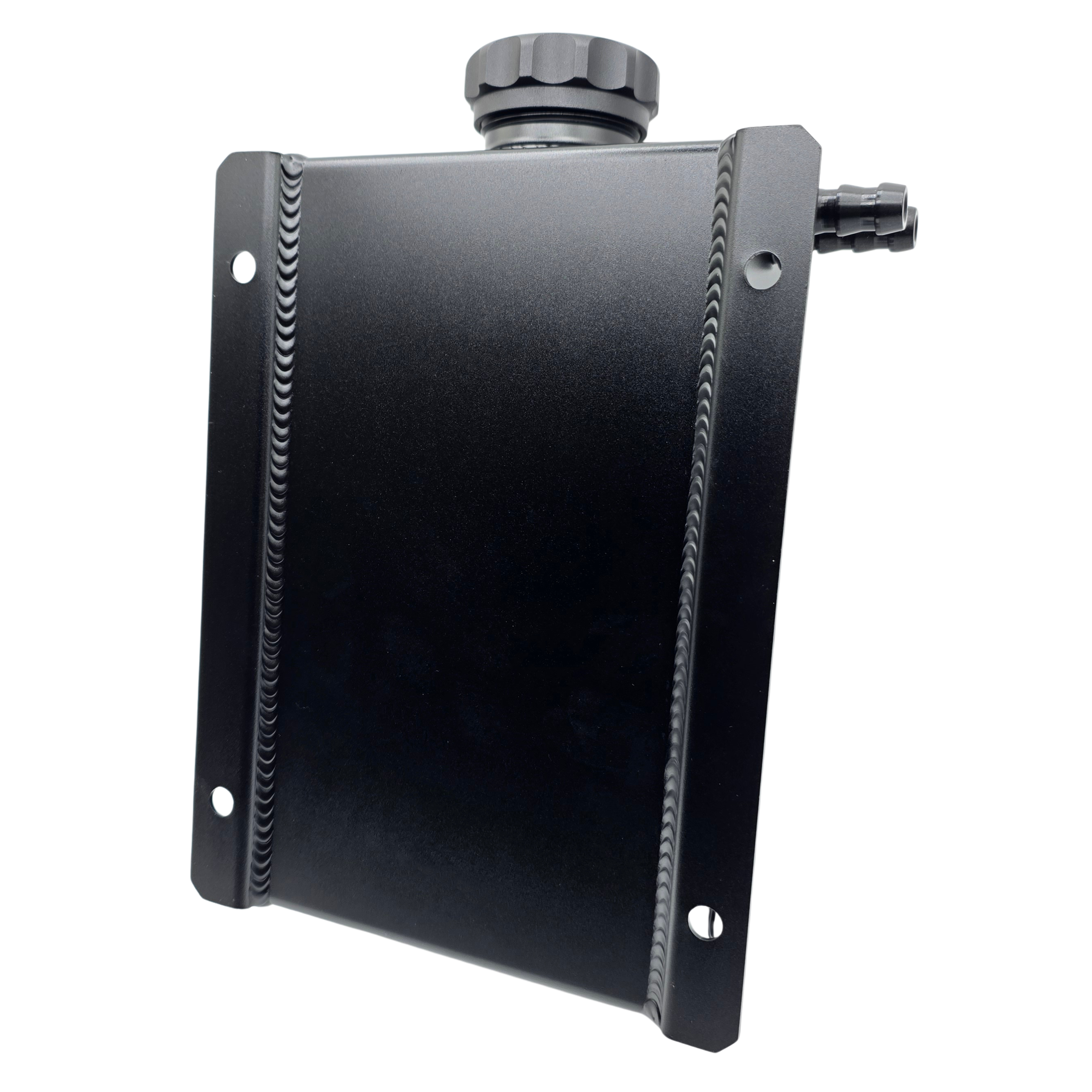 BLACK ALUMINIUM COOLANT RESERVOIR BOTTLE  (UNIVERSAL)