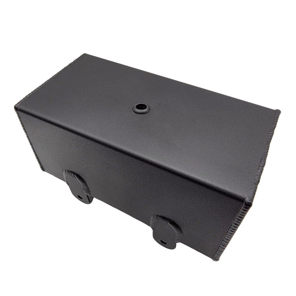 BLACK ALUMINIUM WINDSCREEN WASHER BOTTLE  (UNIVERSAL)