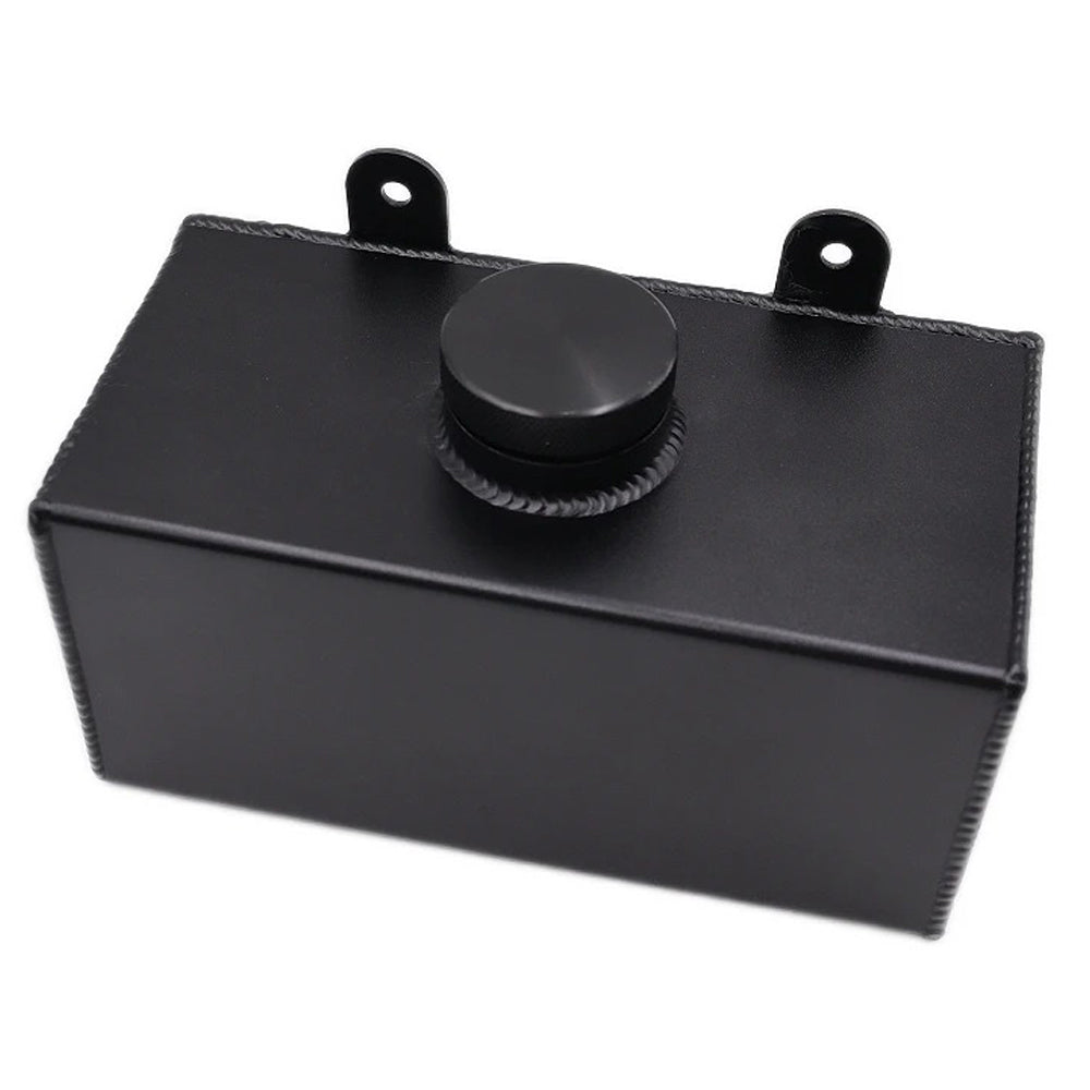 BLACK ALUMINIUM WINDSCREEN WASHER BOTTLE  (UNIVERSAL)