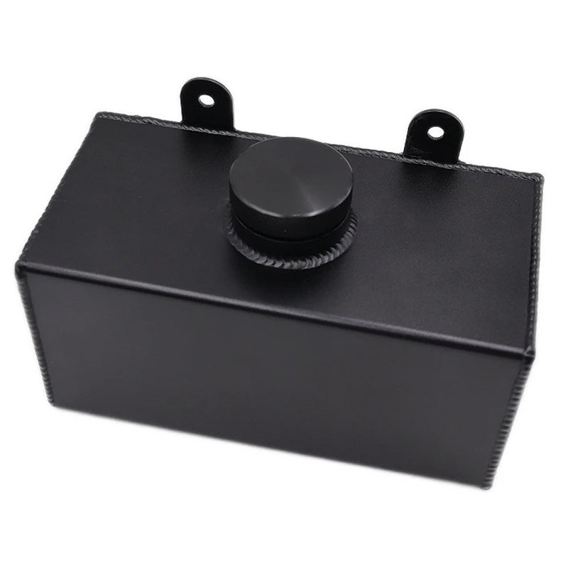 BLACK ALUMINIUM WINDSCREEN WASHER BOTTLE  (UNIVERSAL)