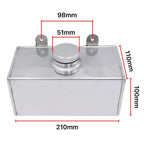 ALUMINIUM WINDSCREEN WASHER BOTTLE  (UNIVERSAL)