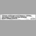 POPUP LIGHT DECAL for VL CALAIS - HOLDCOM AUTO PARTS