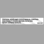 POPUP LIGHT DECAL for VL CALAIS - HOLDCOM AUTO PARTS