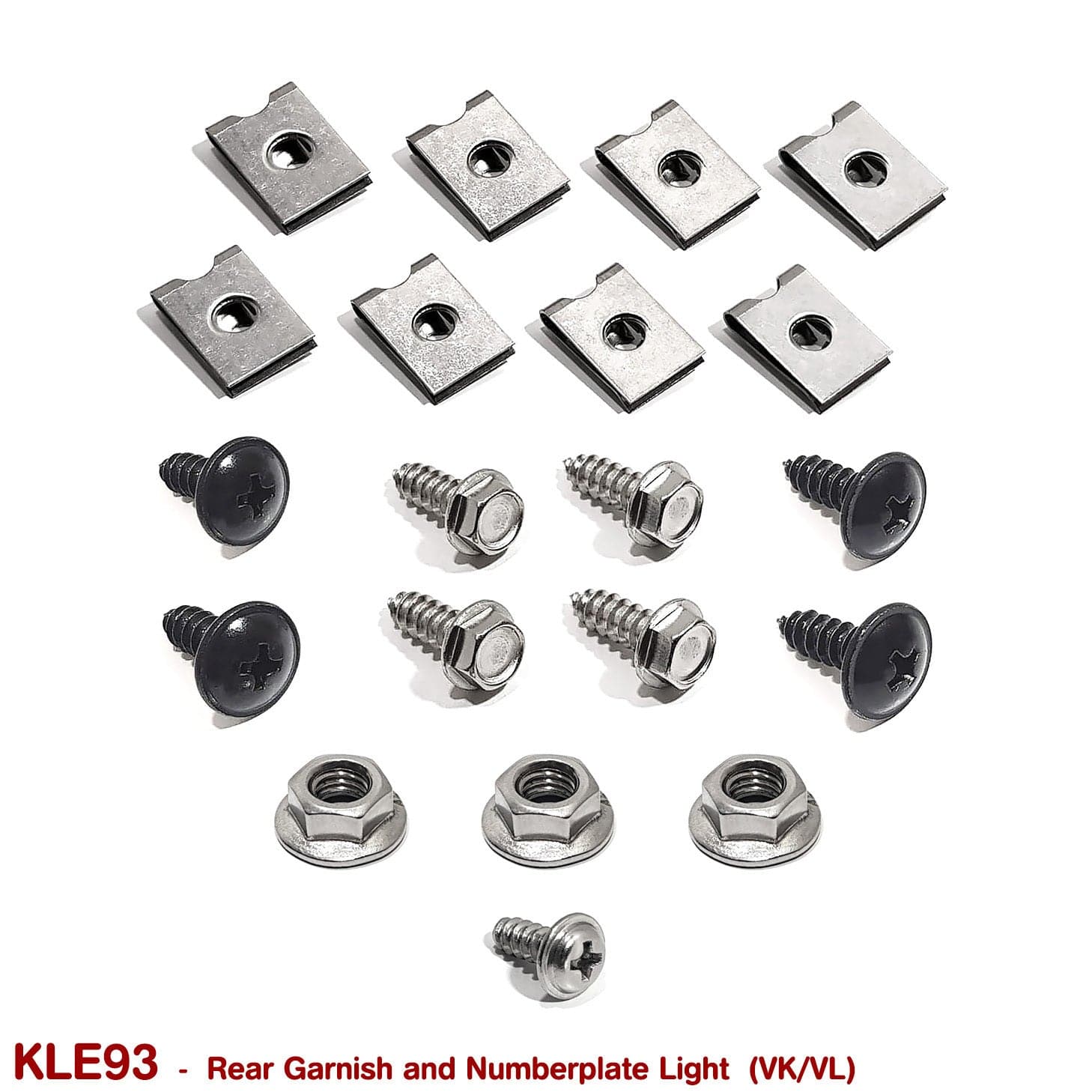 REAR GARNISH, BUMPER TRIM and NUMBERPLATE LIGHT FASTENERS for VK VL - HOLDCOM AUTO PARTS