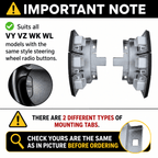 STEERING WHEEL RADIO BUTTONS for VY VZ WK WL - HOLDCOM AUTO PARTS