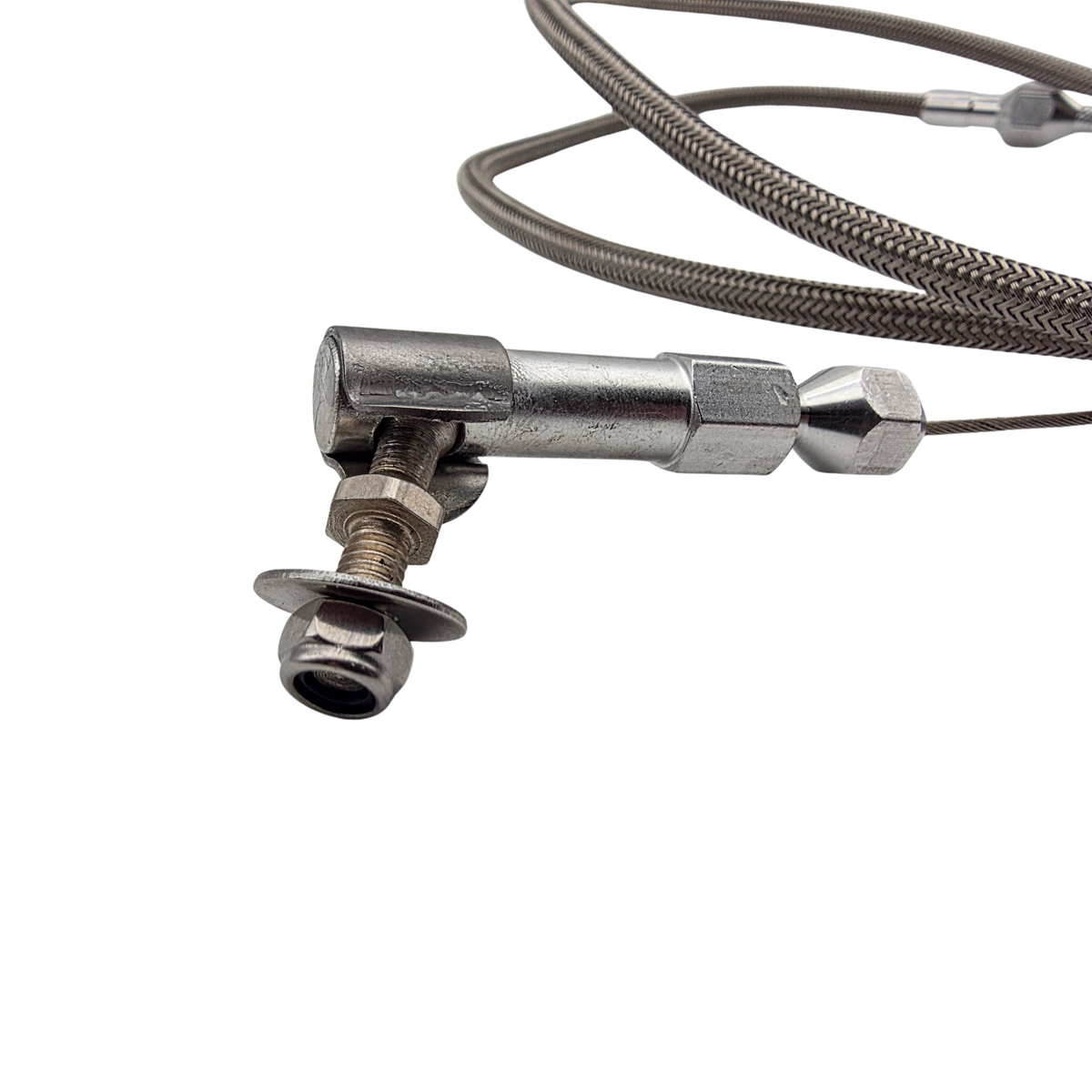 BRAIDED ACCELERATOR CABLE with BRACKET for LS1  (UNIVERSAL)
