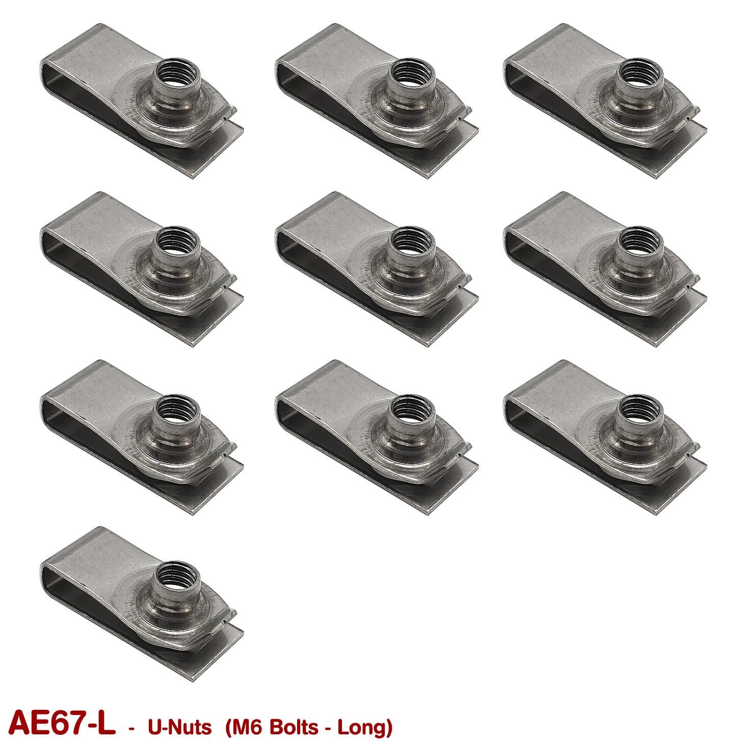 U - NUTS - M6 LONG (STAINLESS STEEL) - HOLDCOM AUTO PARTS