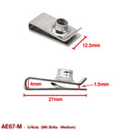 U - NUTS - M6 MEDIUM (STAINLESS STEEL) - HOLDCOM AUTO PARTS
