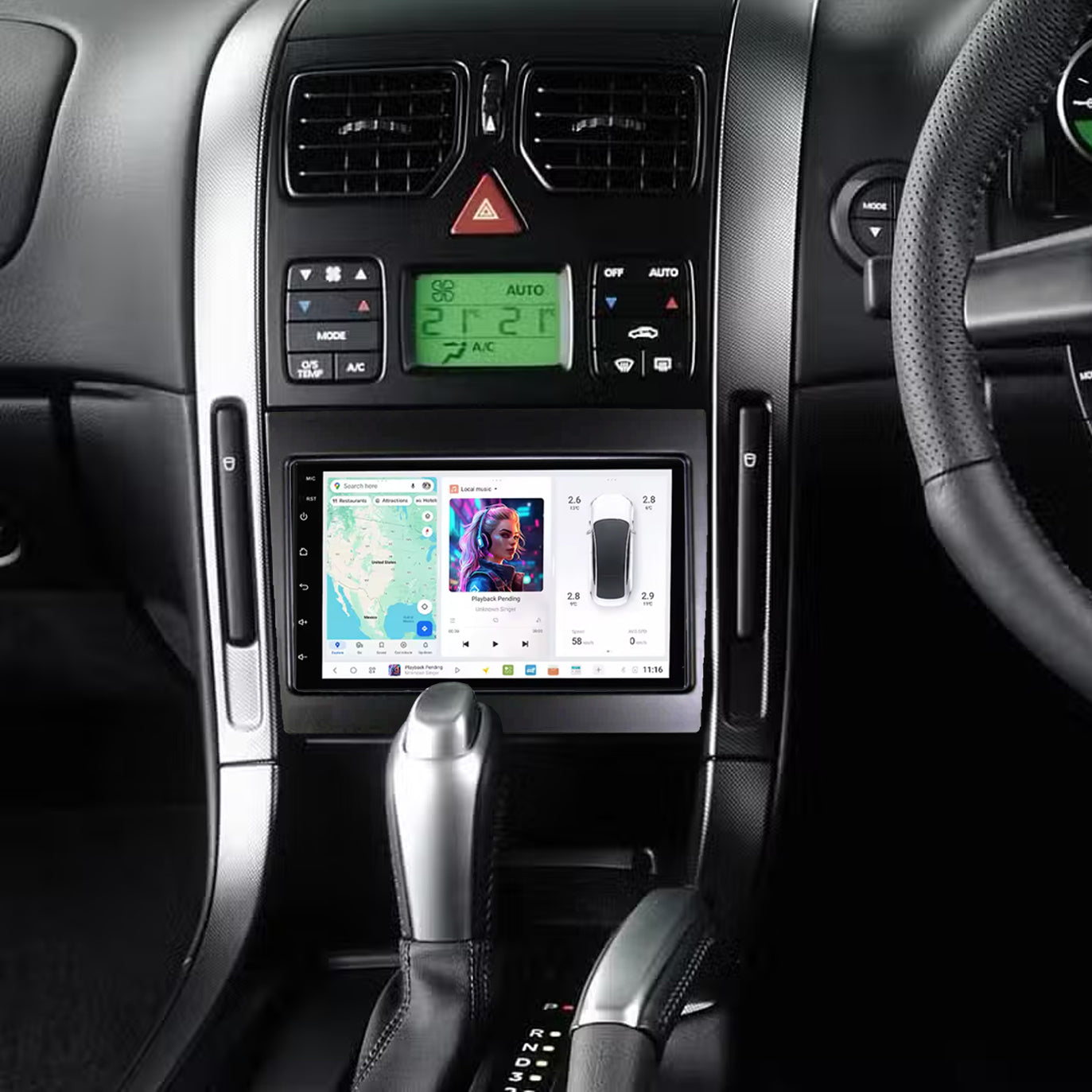 PREMIUM 7" TOUCH SCREEN RADIO for VY VZ  (2 DIN KIT)