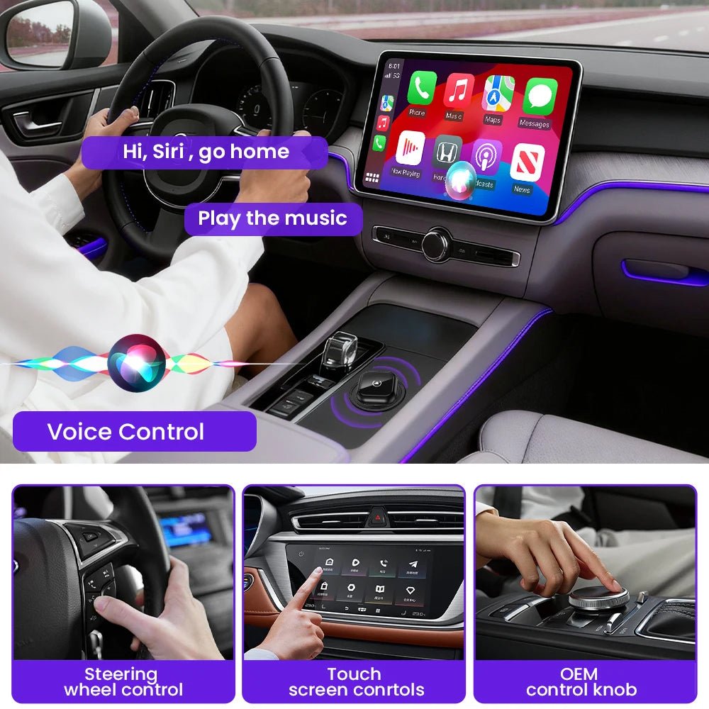 WIRELESS CARPLAY / ANDROID AUTO DONGLE (UNIVERSAL) - HOLDCOM AUTO PARTS