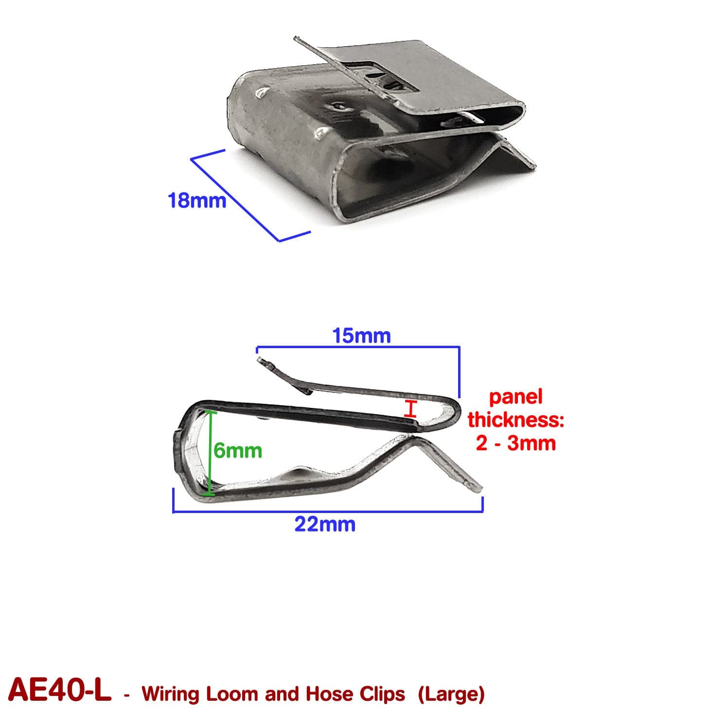 WIRING LOOM and HOSE CLIPS - LARGE