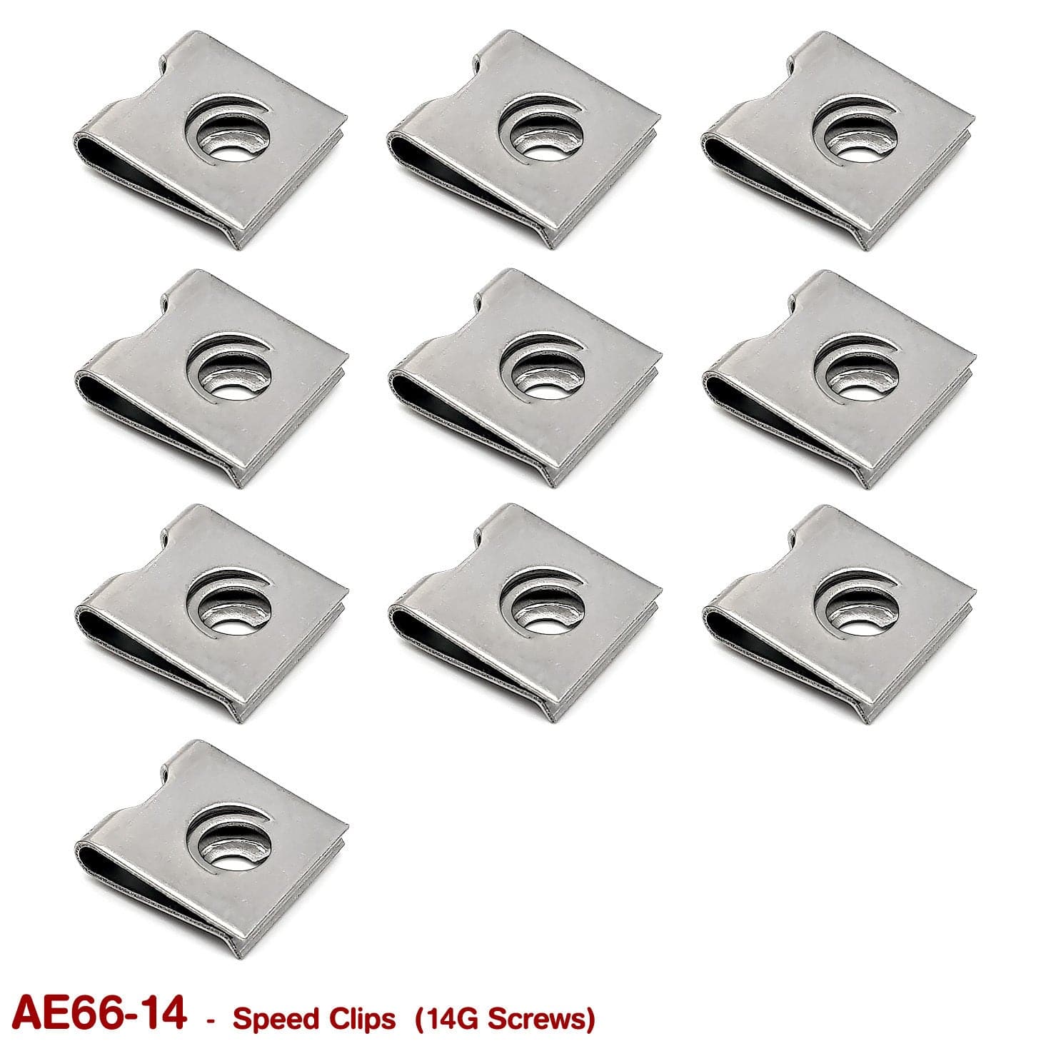 SCREW SPEED CLIPS - 14G  (STAINLESS STEEL)