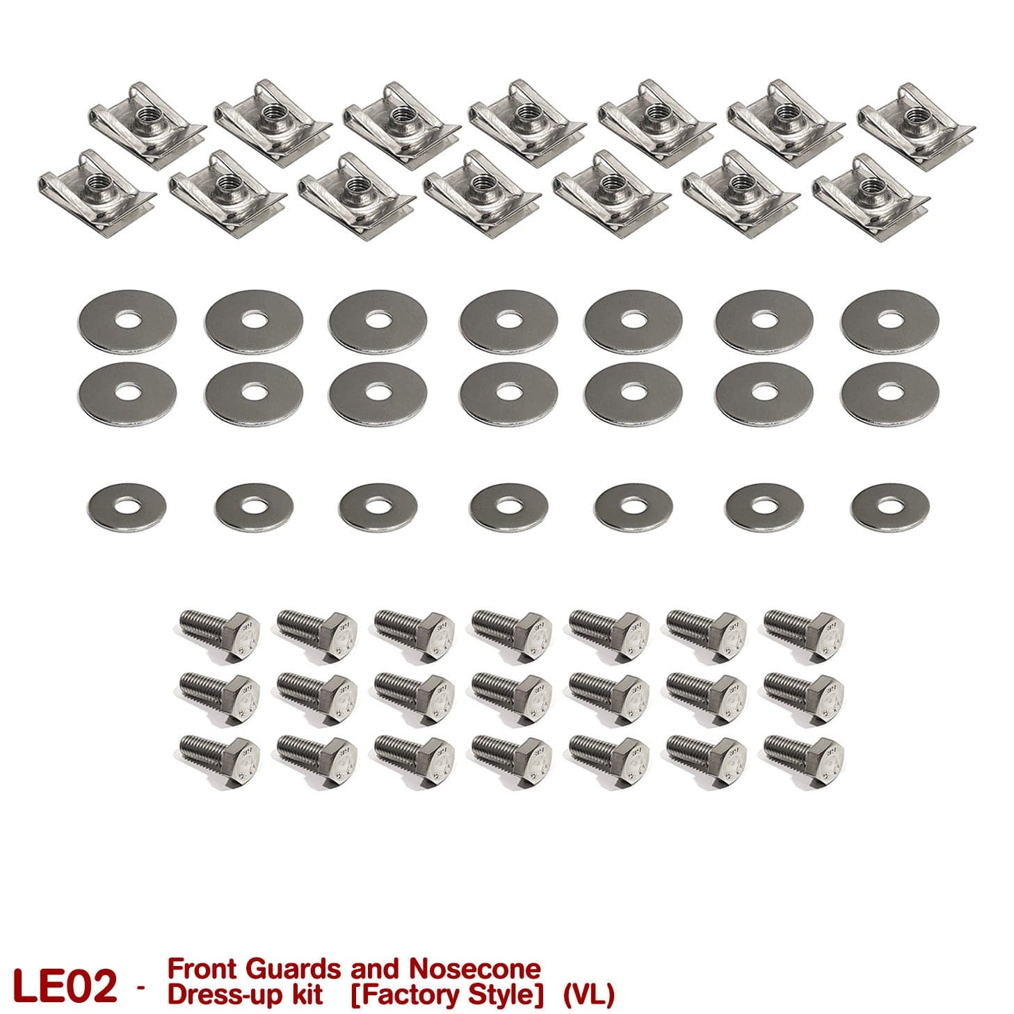 GUARDS and NOSE CONE FASTENER KIT for VL  [FACTORY STYLE]