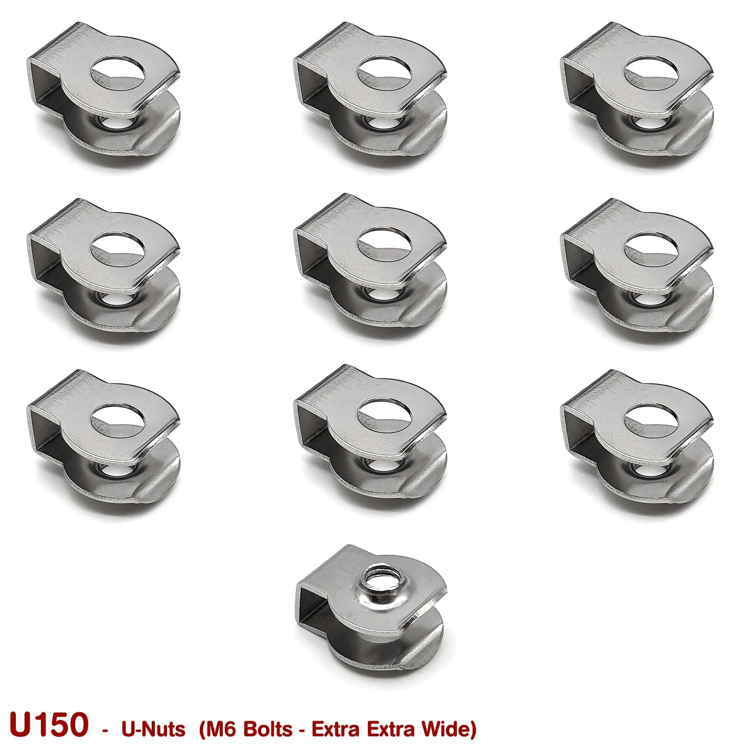 U-NUTS - M6 EXTRA WIDE  (STAINLESS STEEL)